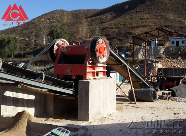 破碎機工作現場